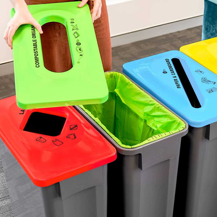 Coloured Recycling Refuse Sacks 90L - Bin Bags & Bin Liners