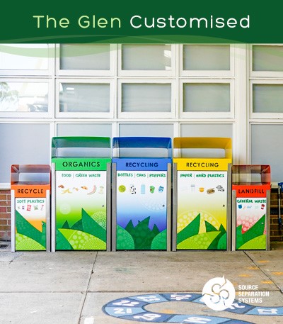 Custom Recycling Bins for school