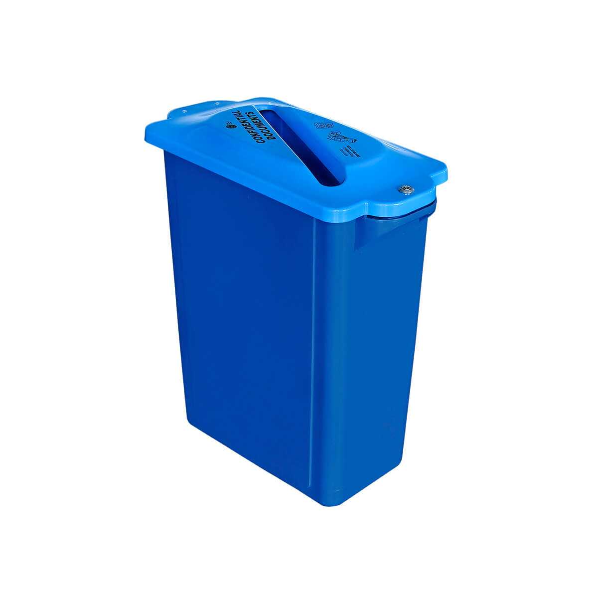 Blue Confidential Bin.